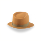 Burnt Orange Small Brim Trilby Fedora Hat in Stylish Fur Felt | The Colombo - Agnoulita 4 