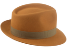 The Colombo - Ginger Premium Fur Felt Trilby Fedora Hat  For Men or Women | Agnoulita Quality Custom Hats 5