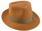 The Colombo - Ginger Premium Fur Felt Trilby Fedora Hat  For Men or Women | Agnoulita Quality Custom Hats 6