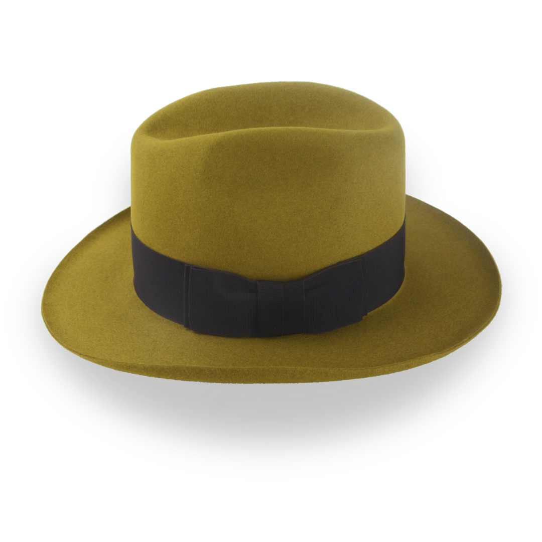 Cattleman Crown Fedora Hat in Premium Beaver Fur Felt | The Erde - Agnoulita Hats 2 