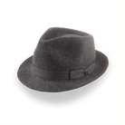 Charcoal Stingy Brim Trilby Hat in Stylish Wool Felt | The Tempo - Agnoulita 1 