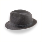 Charcoal Stingy Brim Trilby Hat in Stylish Wool Felt | The Tempo - Agnoulita 2 