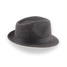 Charcoal Stingy Brim Trilby Hat in Stylish Wool Felt | The Tempo - Agnoulita Hats 5 