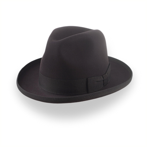 Schokoladen brauner Homburg Hut Fedora | Der Astir