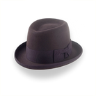 Chocolate Brown Homburg Hat with Teardrop Crown | The Marathon - Agnoulita Hats 1 