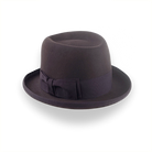 Chocolate Brown Homburg Hat with Teardrop Crown | The Marathon - Agnoulita 3 