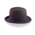 Chocolate Brown Homburg Hat with Teardrop Crown | The Marathon - Agnoulita 5 