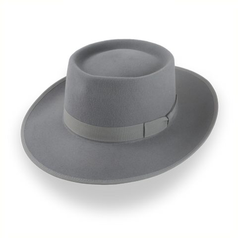 Cinema Inspired Pork Pie Hat with Wide Brim | The Oppenheimer