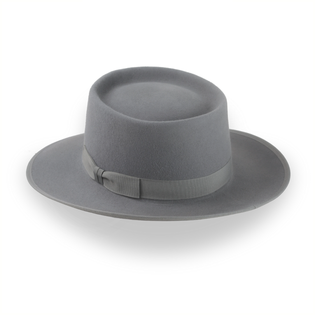 Pork Pie Hat with Wide Brim - The Oppenheimer