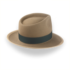 Classic Camel Fedora for Men in Premium Beaver Fur Felt | The Pandamator - Agnoulita 4 