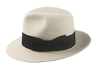 Classic Center Dent Fedora | The CALIBER | Custom Handmade Hats Agnoulita Hats 2 | Center-dent, Men's Fedora, Rabbit fur felt