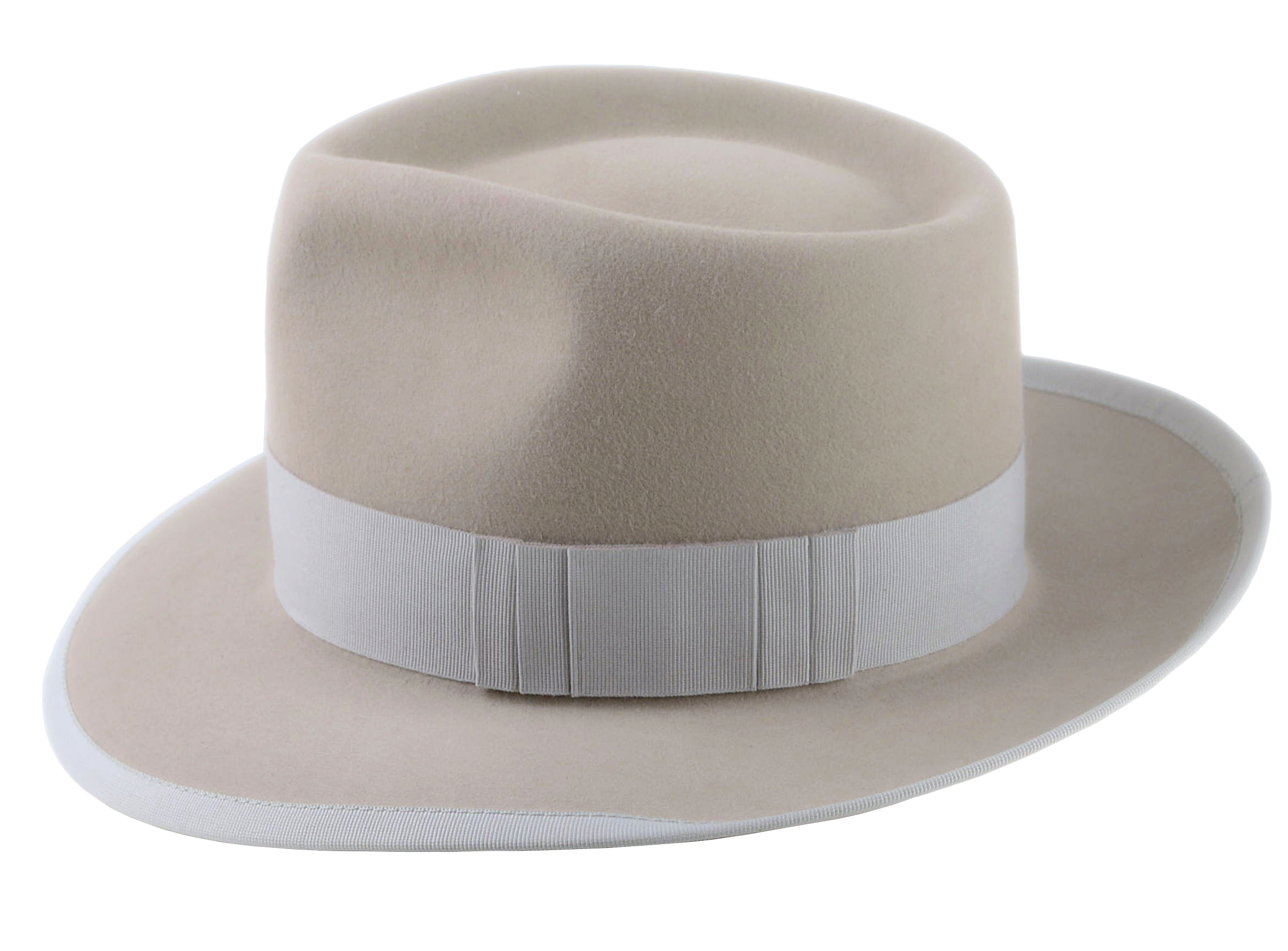 Pandamator - Custom Handmade Fedora | Agnoulita Hats Agnoulita Hats 2 | Beige, Men's Fedora, Rabbit fur felt, Teardrop