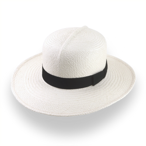 Sombrero Fedora Panamá Optimo Off-White en Paja Toquilla | The Colonial