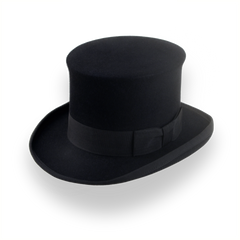 Classic Top Hat For Men in Black Fur Felt | The Victorian