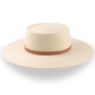 Cream Vaquero Cowboy Hat in Durable Fur Felt | The Mojave - Agnoulita Hats 5 