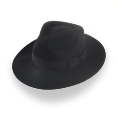 Custom Biber Pelz Filz Fedora mit Snap Brim | Der Pathfinder