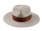 The RUSTY ELEVEN | Agnoulita Custom Handmade Hats Agnoulita Hats 6 | Beige, Rabbit fur felt, Teardrop, Wide Brim Fedora