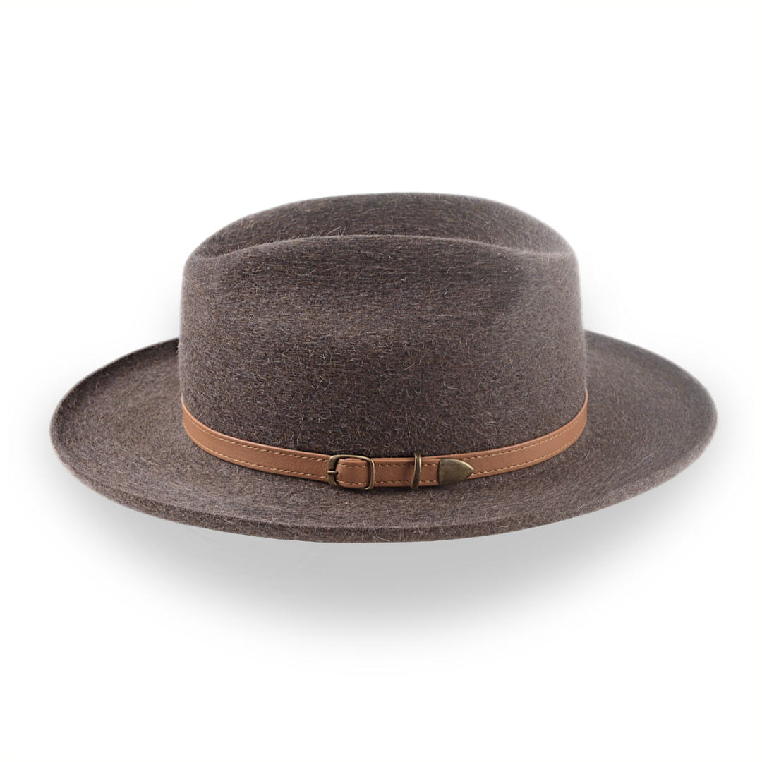 Custom Crafted Open Road Fedora in Mélange Fur Felt | The Tatooine - Agnoulita 2 