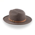 Custom Crafted Open Road Fedora in Mélange Fur Felt | The Tatooine - Agnoulita 3 