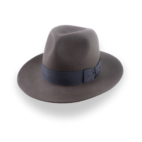 Fedora Indiana Jones personnalisable en gris caribou | The Pulsar