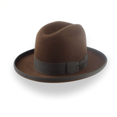 Customizable Mens Western Fedora with Cattleman Crown | The Dakota