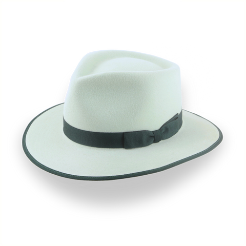 Customizable Mint Green Fedora Hat for Unique Style | The Equinox