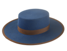 Fur Felt Bolero Hat | The GAUCHO | Custom Handmade Hats Agnoulita Hats 4 | Blue, Rabbit fur felt, Western Style, Yale Blue