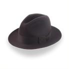 Dark Brown Fedora Hat in Classic Men's Style | The Acropol - Agnoulita 1 