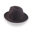 Dark Brown Fedora Hat in Classic Men's Style | The Acropol - Agnoulita Hats 3 