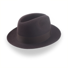 Dark Brown Fedora Hat in Classic Men's Style | The Acropol - Agnoulita 4 