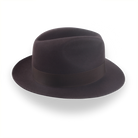 Dark Brown Fedora Hat in Classic Men's Style | The Acropol - Agnoulita Hats 5 