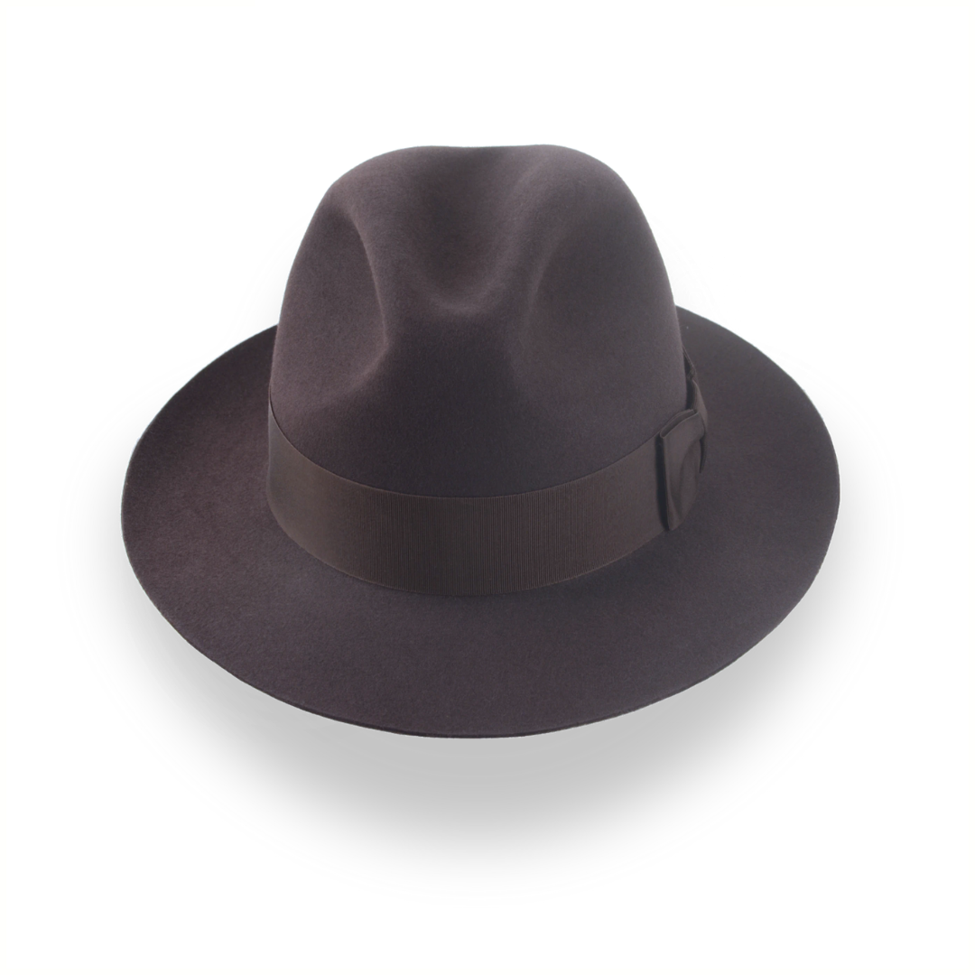 Dark Brown Fedora Hat in Classic Men's Style | The Acropol - Agnoulita 6 