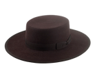 The JACOBY | Agnoulita Custom Handmade Hats Agnoulita Hats 1 | Chocolate Brown, Rabbit fur felt, Western Style