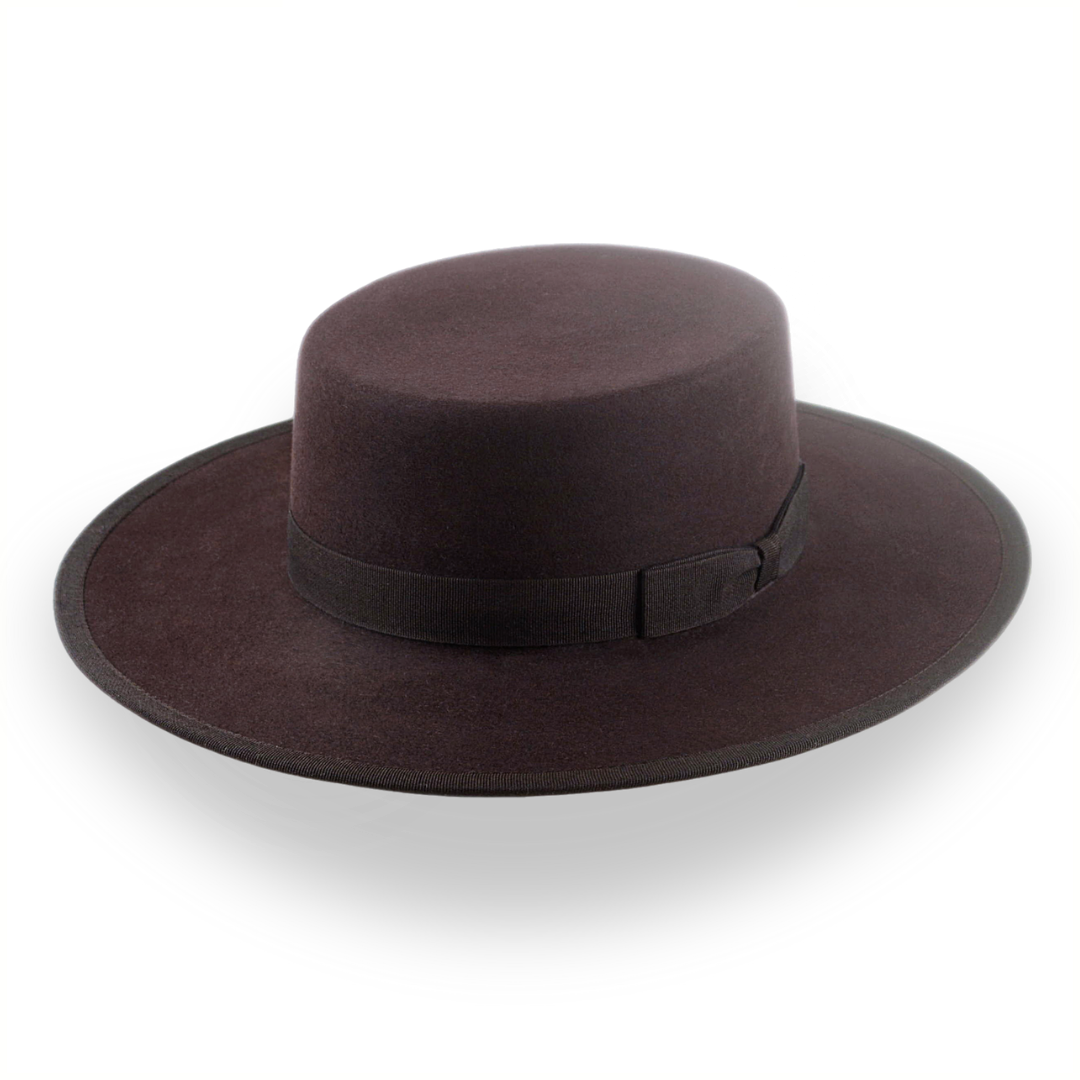 Dark Brown Low Crown Western Bolero Hat | The Jacoby - Agnoulita 1 