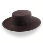 Dark Brown Low Crown Western Bolero Hat | The Jacoby - Agnoulita Hats 1 