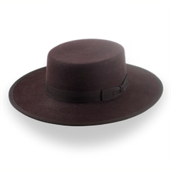 Dark Brown Low Crown Western Bolero Hat | The Jacoby