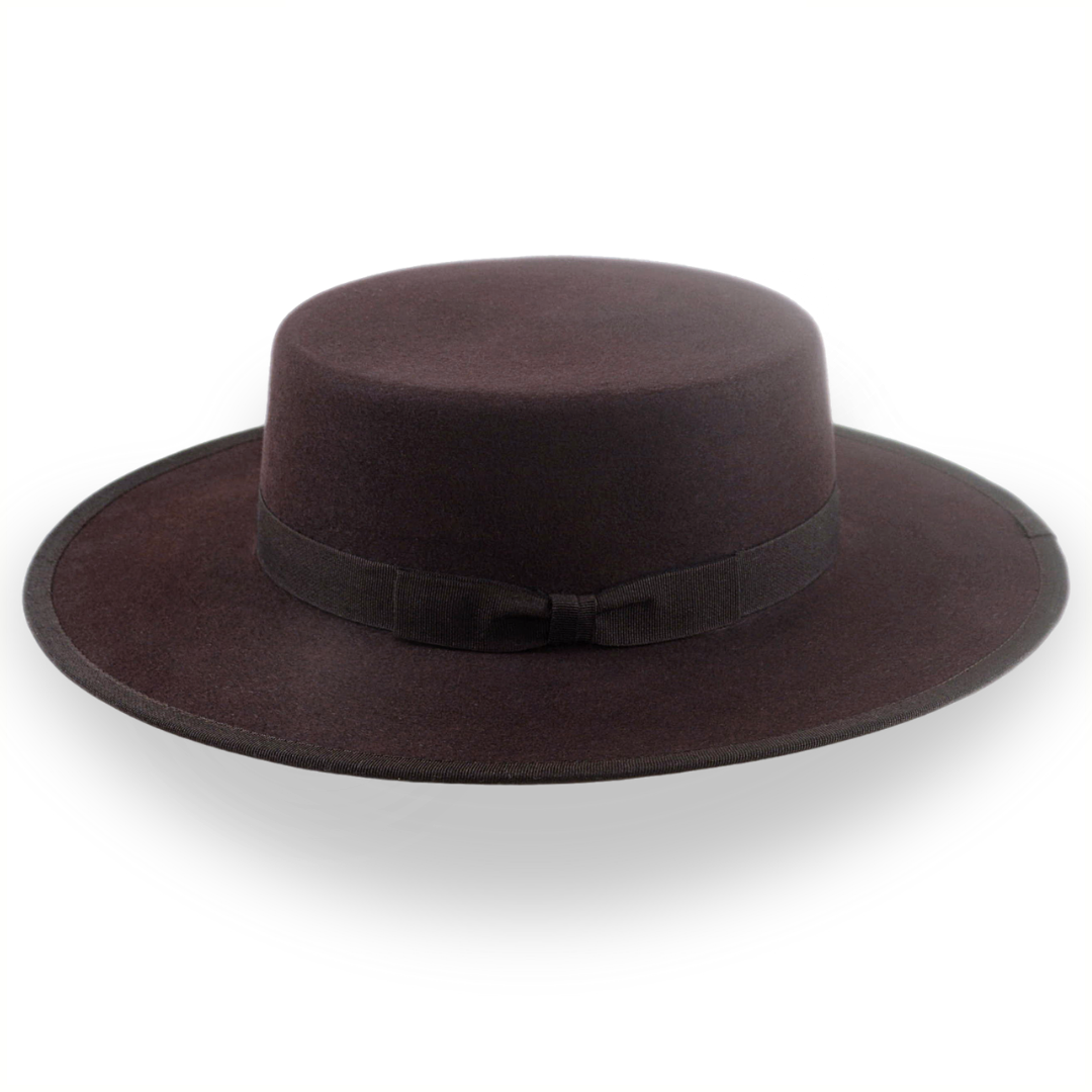 Dark Brown Low Crown Western Bolero Hat | The Jacoby - Agnoulita 2 