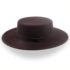 Dark Brown Low Crown Western Bolero Hat | The Jacoby - Agnoulita Hats 2 