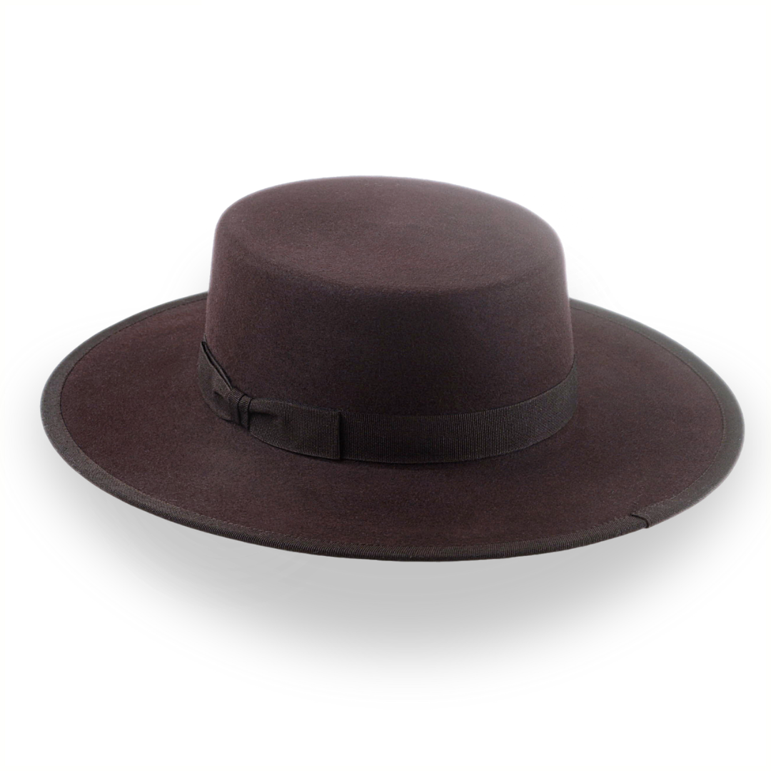 Dark Brown Low Crown Western Bolero Hat | The Jacoby - Agnoulita Hats 3 