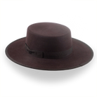 Dark Brown Low Crown Western Bolero Hat | The Jacoby - Agnoulita Hats 3 