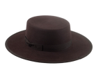 The JACOBY | Agnoulita Custom Handmade Hats Agnoulita Hats 5 | Chocolate Brown, Rabbit fur felt, Western Style