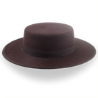 Dark Brown Low Crown Western Bolero Hat | The Jacoby - Agnoulita Hats 5 