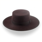 Dark Brown Low Crown Western Bolero Hat | The Jacoby - Agnoulita Hats 6 