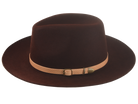 The Rebel - Rabbit Fur Felt Wide Brim Fedora For Men or Women with Embossed Leather Hat Belt in Oxblood Burgundy Color | Agnoulita Quality Custom Hats 2