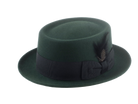 The SOLOIST | Agnoulita Custom Handmade Hats Agnoulita Hats 1 | Emerald, Porkpie, Rabbit fur felt, Telescope