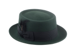 The SOLOIST | Agnoulita Custom Handmade Hats Agnoulita Hats 3 | Emerald, Porkpie, Rabbit fur felt, Telescope