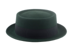 The SOLOIST | Agnoulita Custom Handmade Hats Agnoulita Hats 5 | Emerald, Porkpie, Rabbit fur felt, Telescope