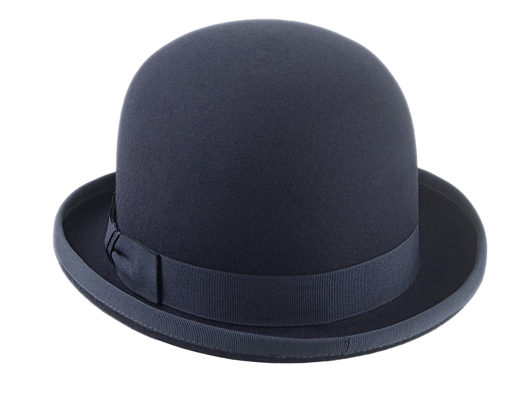 Classic Bowler Hat for Men | The COKE | Custom Handmade Hats Agnoulita Hats 3 | Bowler Hat, Dark Grey, Rabbit fur felt, Round Crown