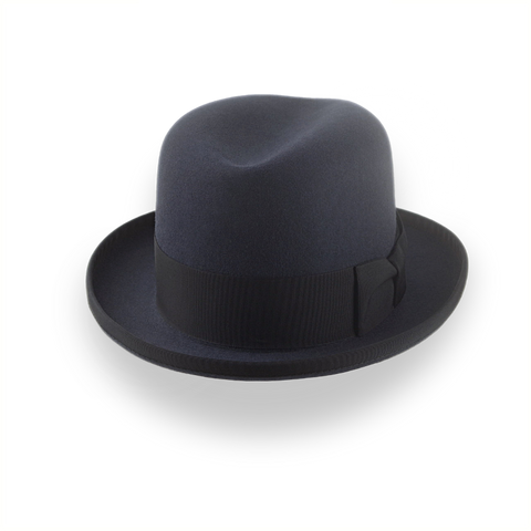 Dark Grey Homburg Hat for Men | The Moses