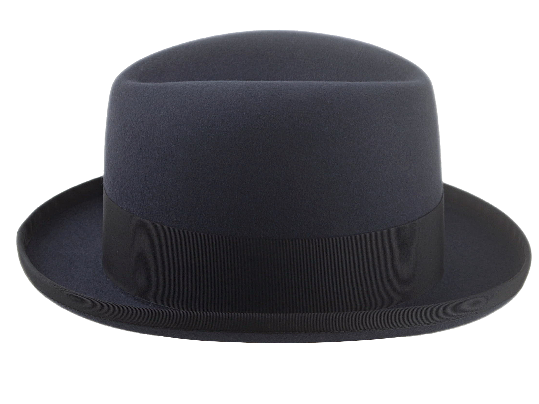 The MOSES | Agnoulita Custom Handmade Hats Agnoulita Hats 4 | Homburg Fedora, Rabbit fur felt, Single-crease, Slate Grey